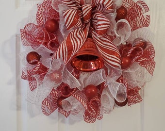 Peppermint Christmas Wreath
