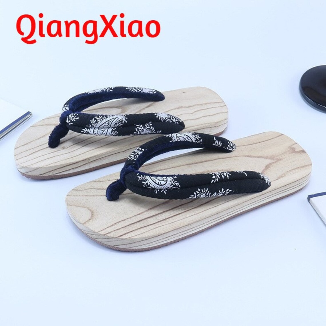 Vintage Japanese Wooden Shoes flip flops wooden flip flops Etsy