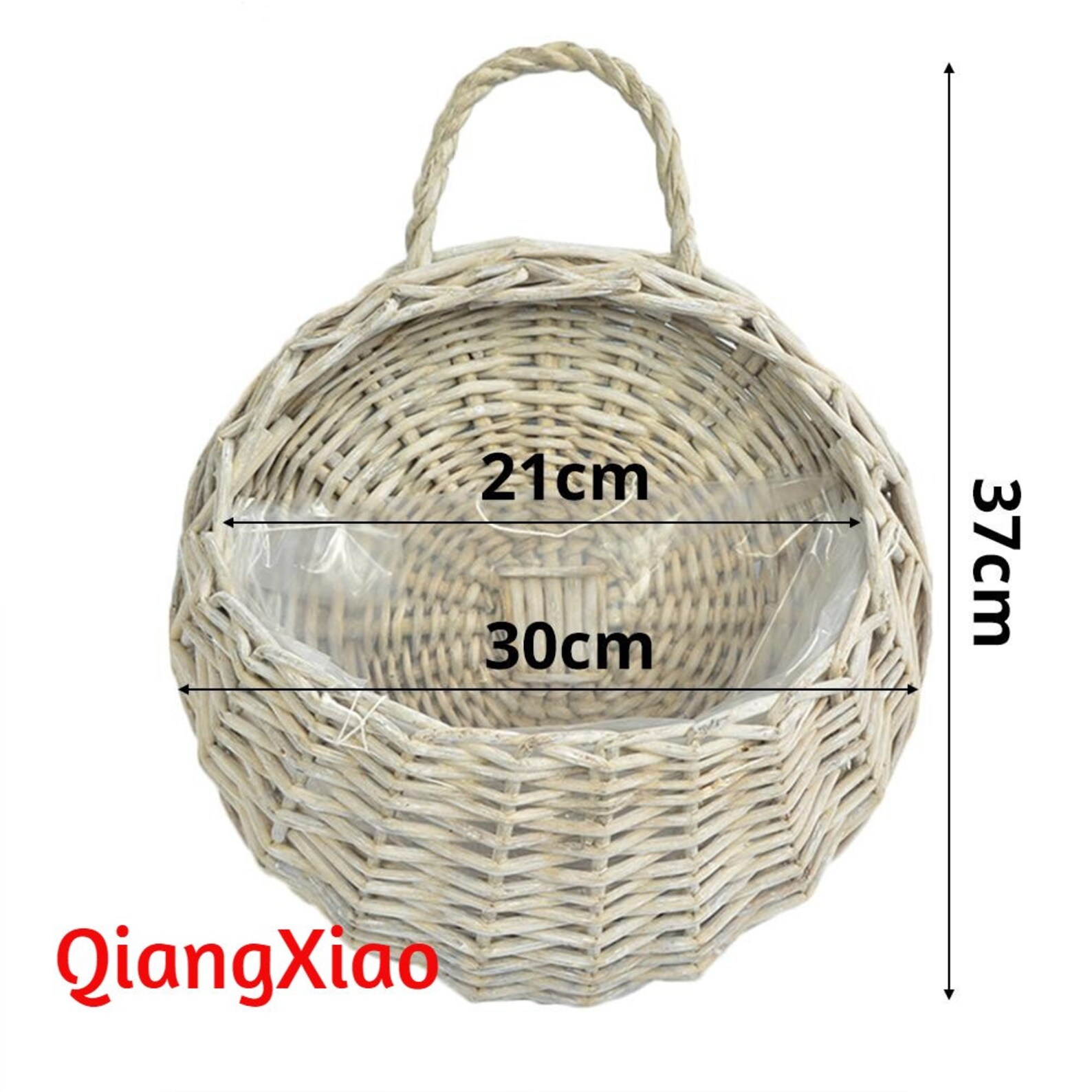 Rattan Vase Basket Hand Made Wicker Nest Flower Pot Etsy