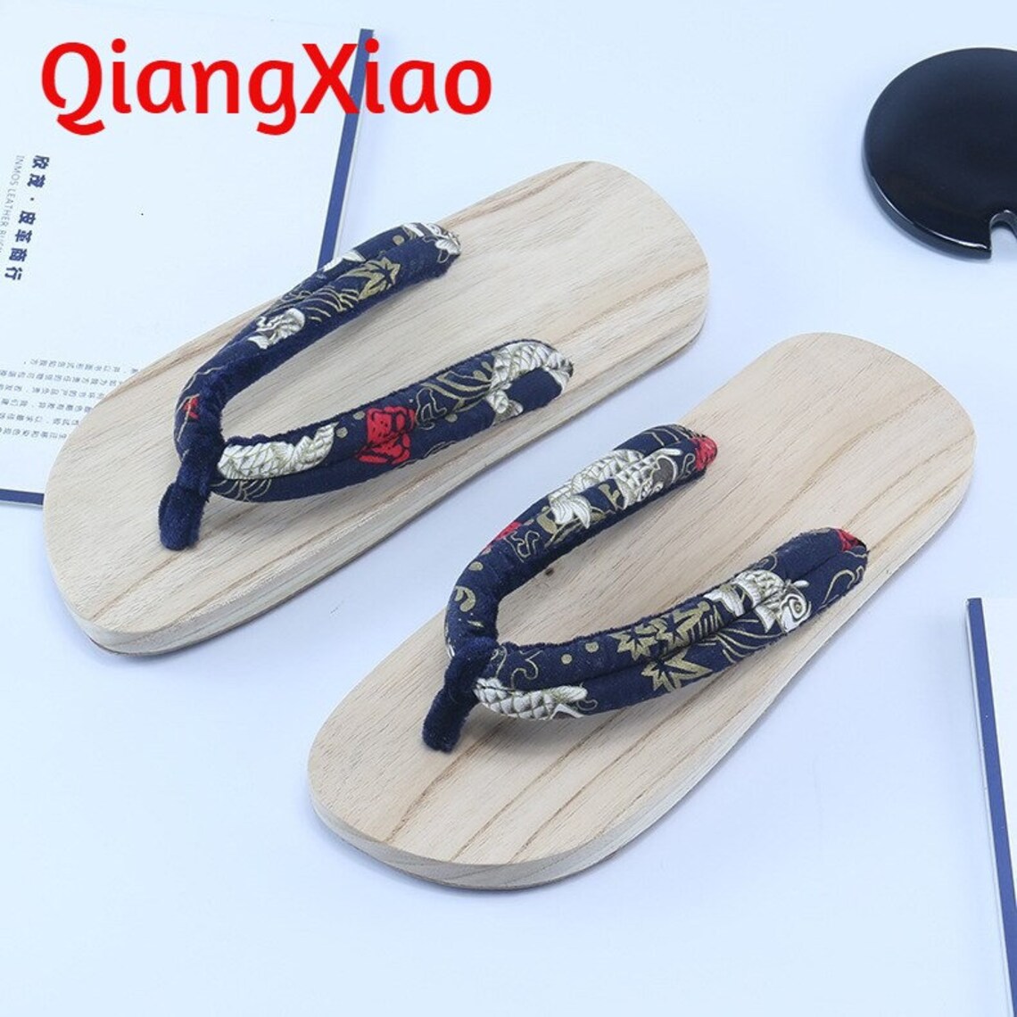 Vintage Japanese Wooden Shoes flip flops wooden flip flops Etsy