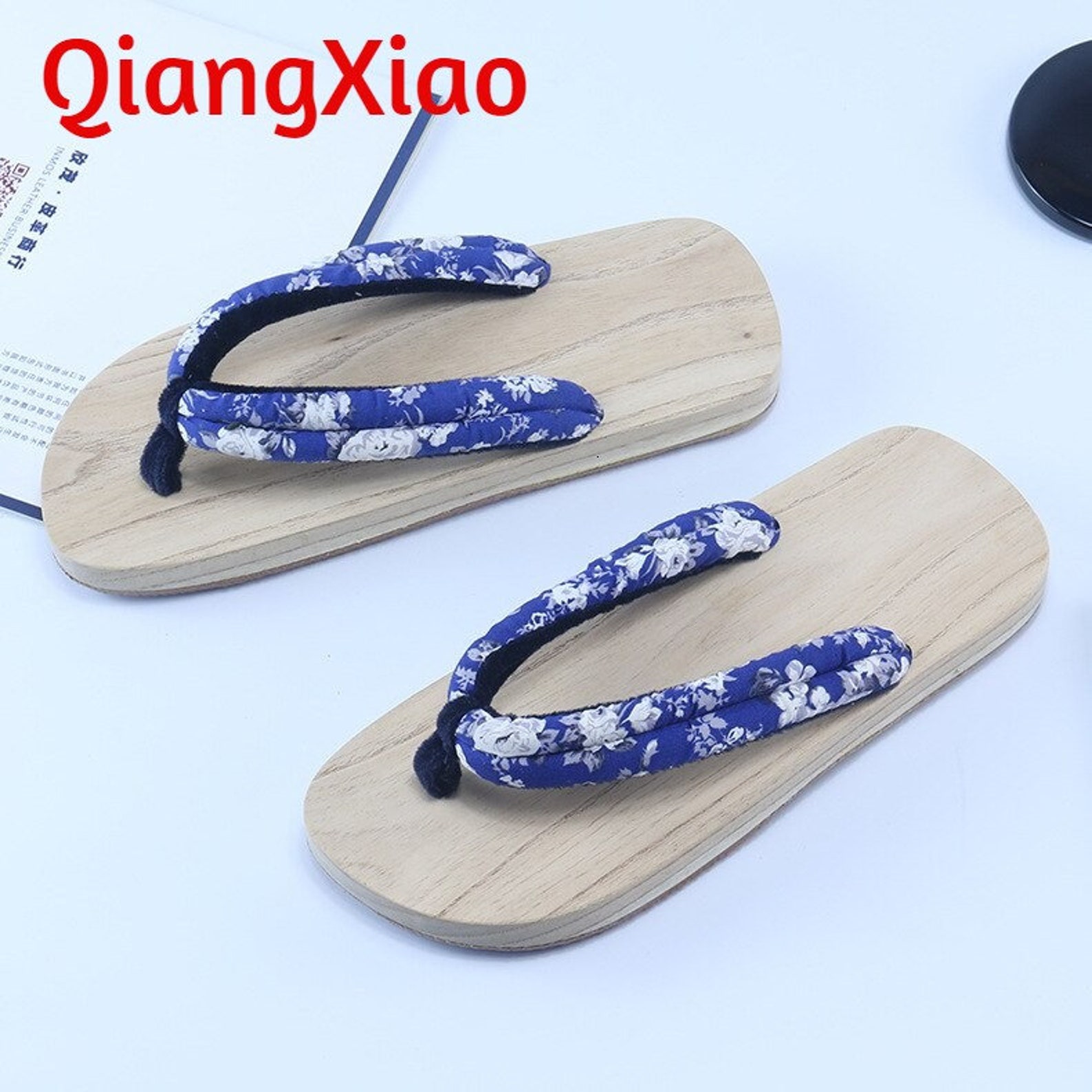 Vintage Japanese Wooden Shoes flip flops wooden flip flops Etsy