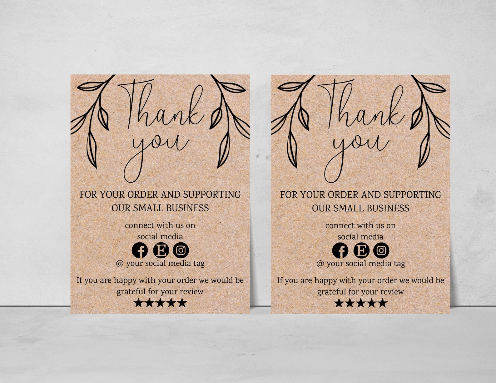 Thank You For Your Purchase Card Business Thank You Card | Etsy