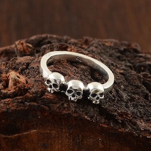 Skull Ring,925 Sterling Silver Ring,Vintage Rings,Boho Rings,Silver Skull Ring,Rings For Man Women,Silver Skull Jewelry,Couple Ring,Mom Gift