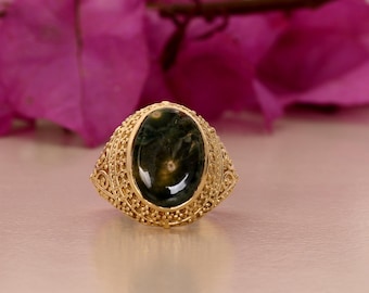 Labradorite Ring, Brass Gemstone Ring, Labradorite Gemstone, Labradorite Jewelry, Rings For Women, Mens Ring, Signet Ring, Christmas Gifts