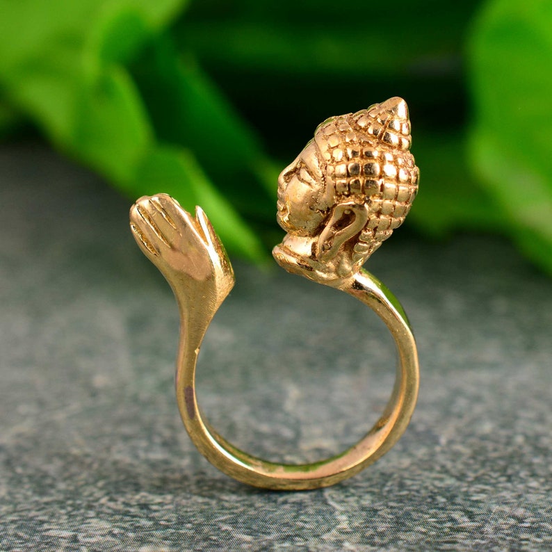Lord Buddha Ring, 18k Gold Buddha Ring, Religious Ring, Buddhist Ring ...
