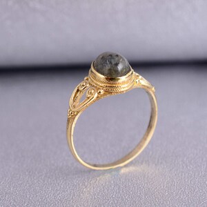Labradorite Ring | Rough Stone Ring | Gemstone Ring | Ring For Women | Ring For Her | Handmade Ring | Minimalist Ring | Valentine Day Ring