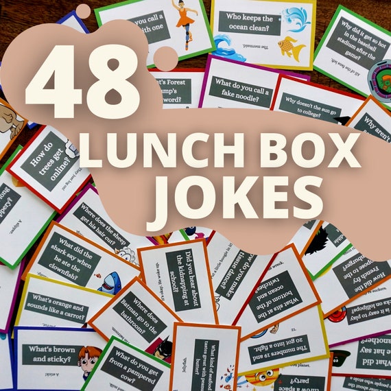 48 Printable Lunch Box Jokes for Kids Parent Gift Instant | Etsy