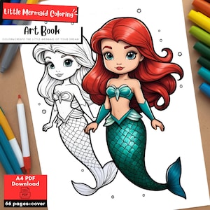 The Little Mermaid Printable Coloring Pack - Kids&#39; Ocean Adventures