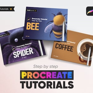 Procreate Tutorial E-books (Brushes & Colors Included)