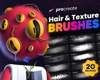 Hair & Texture Brushes For Procreate