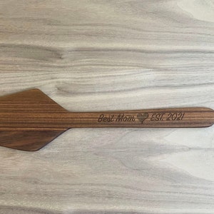 The Original Wooden Spatula,Laser Engraved,Personalized Utensil,Kitchenware,Kitchen Accessories,Gifts For Bakers,DIY Baskets,Wooden Utensil
