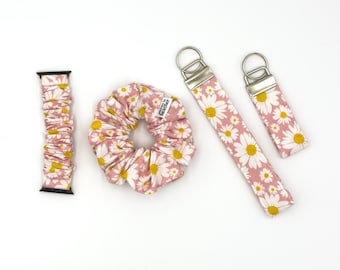 Floral Scrunchie Watch Band for Apple Watch - Stretchy Comfortable Replacement Watch Band
