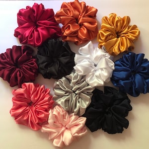 Satin Oversized Scrunchie - Extra Large - Hair Accessory - Elastic