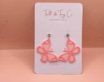 Butterfly Earrings | Pink Earrings