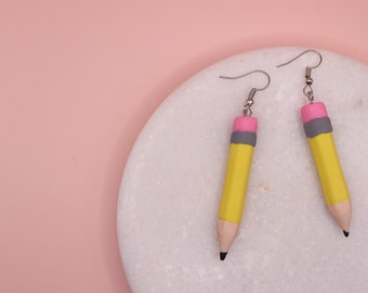 Leraar Clay Earrings | Leraar Oorbellen | Kunstleraar Oorbellen