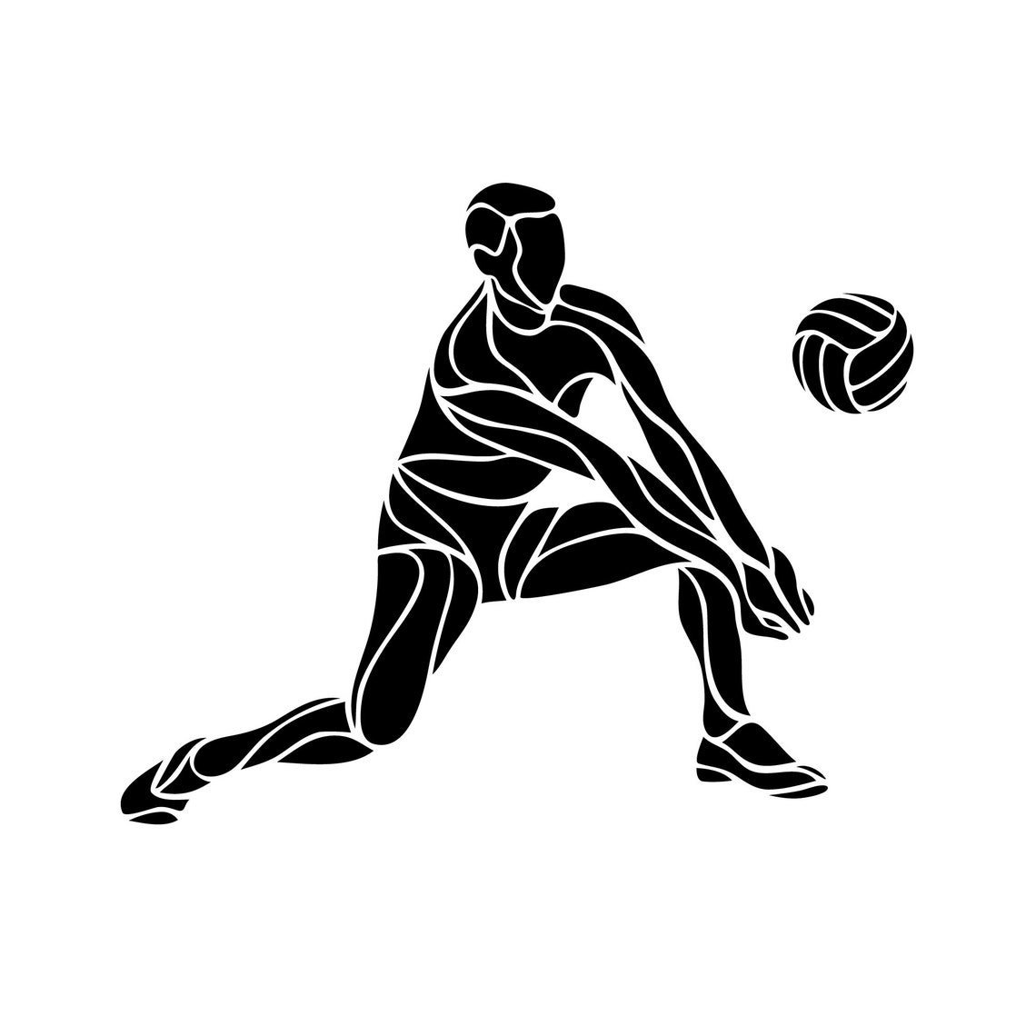 Volleyball bundle svg/ sports svg/ volleyball players svg/ | Etsy