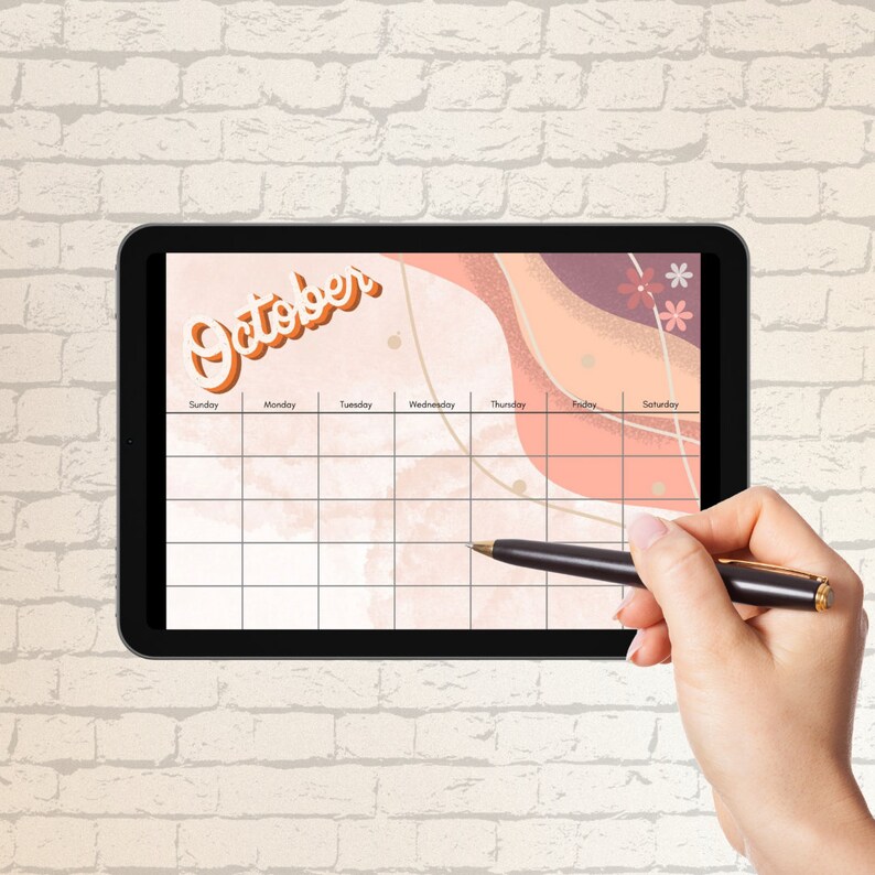 2024 Digital Calendar Editable Template Ipad, Phone, Print & Tablet