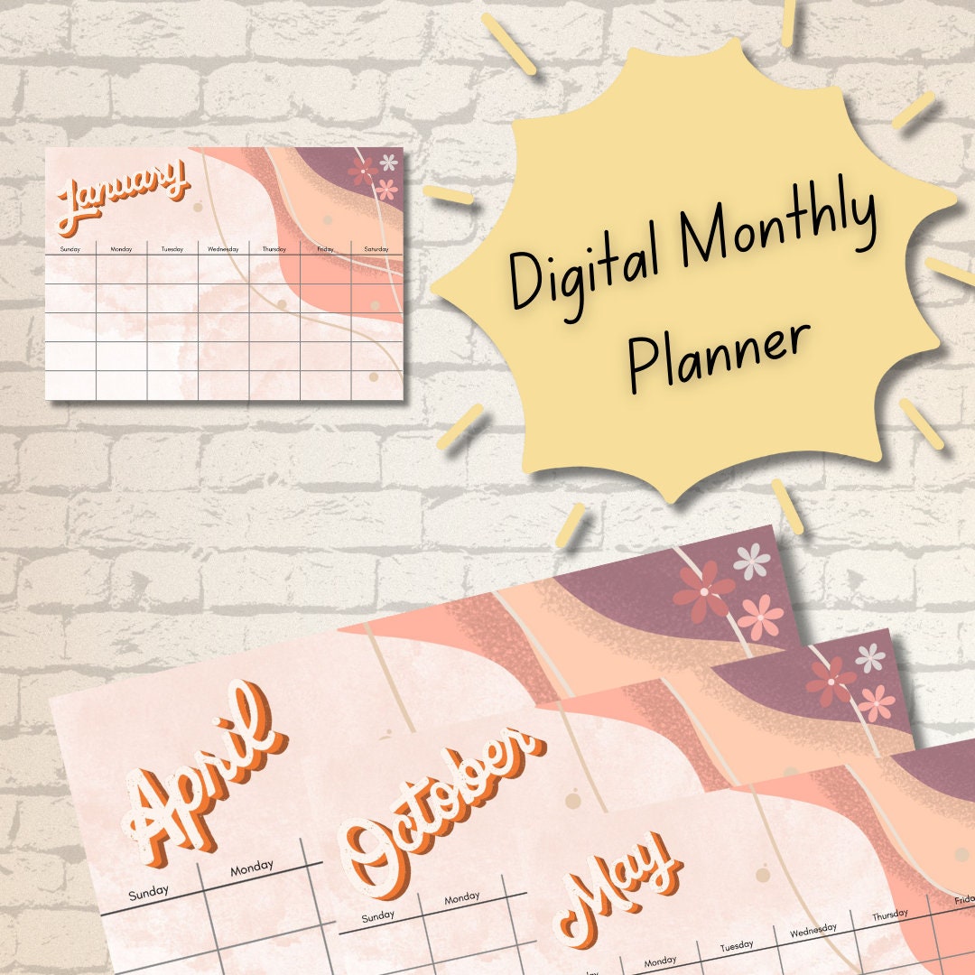 2024 Digital Calendar Editable Template Ipad, Phone, Print & Tablet