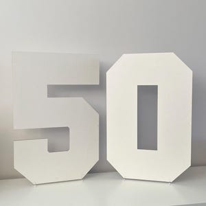 Tablero de números en blanco para hacer uno mismo (dos números)