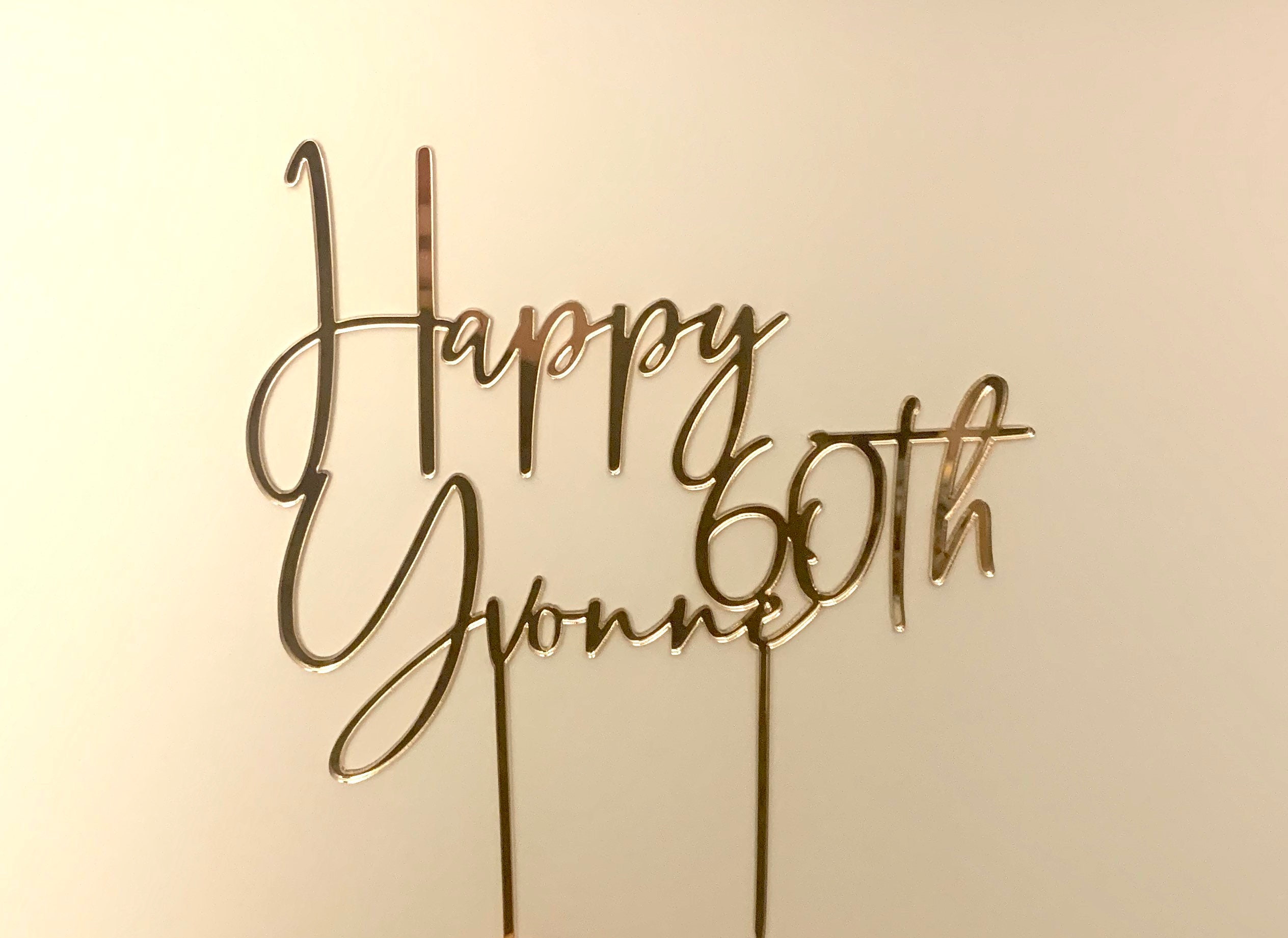 Happy Birthday cake topper