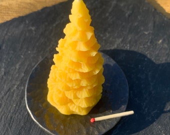 Beeswax candles gift box set - 3 Christmas Trees