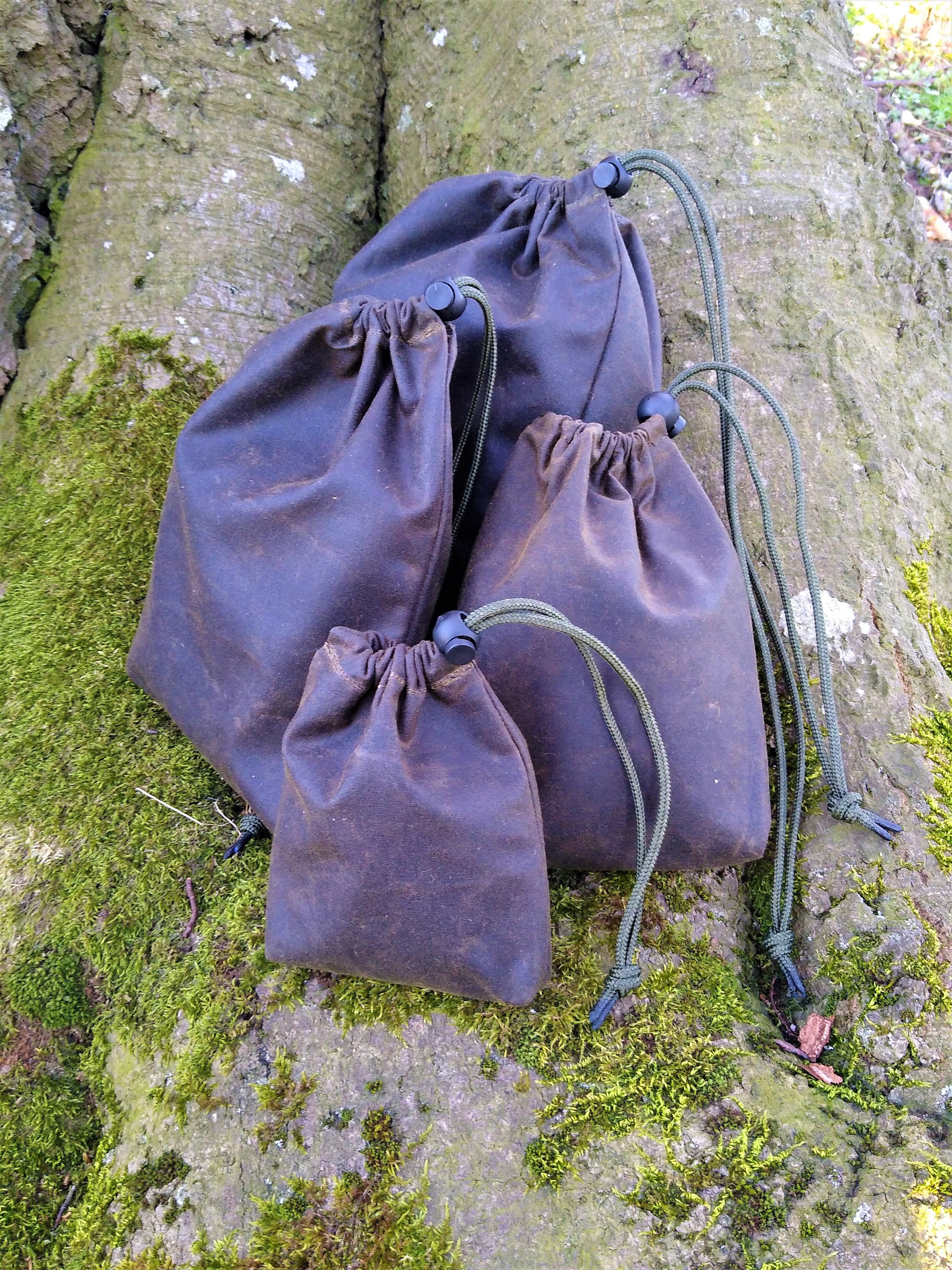 Bushcraft Waxed Cotton Bags Canvas Ditty Bag Waterproof Etsy UK