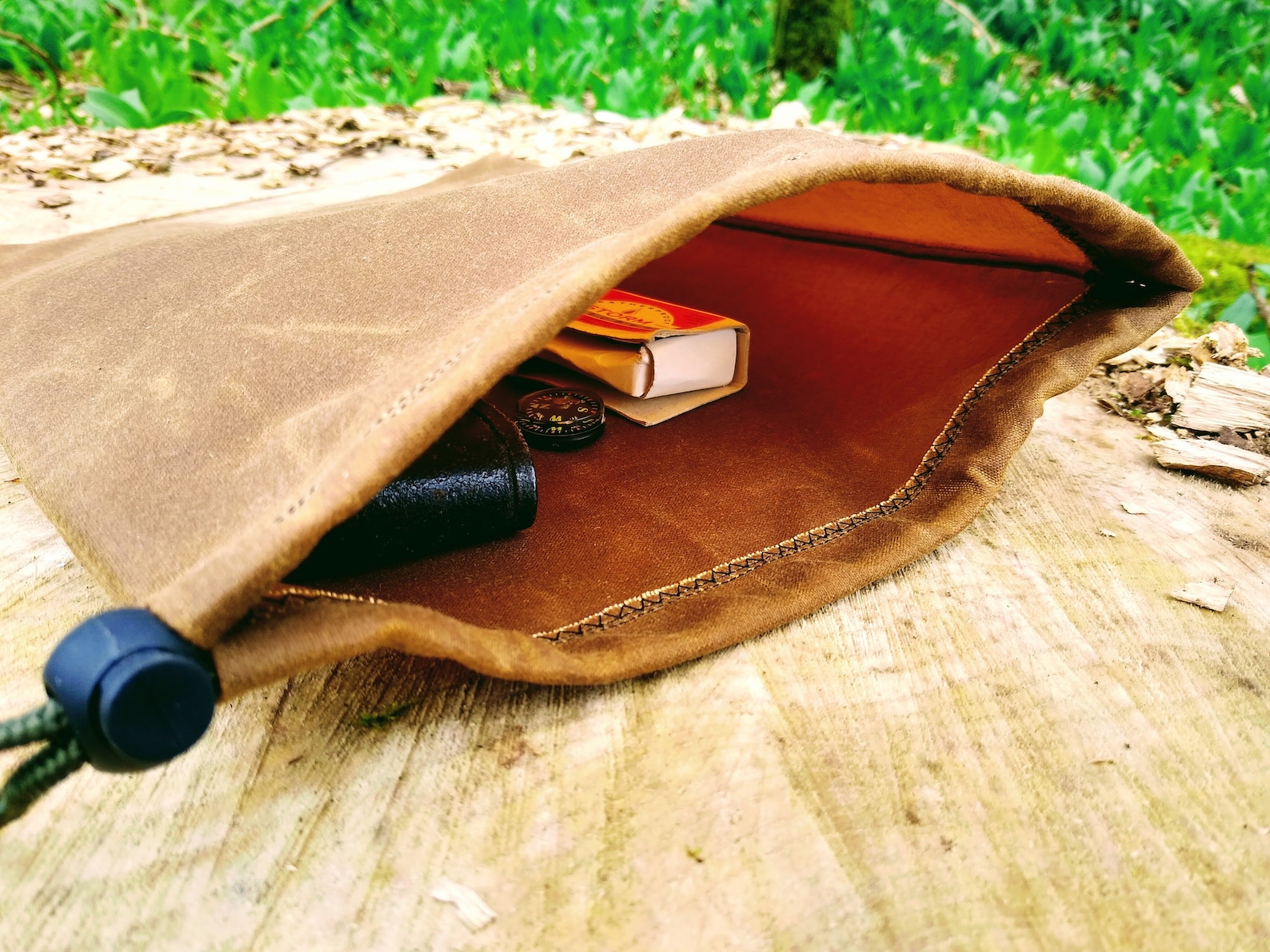 Bushcraft Waxed Cotton Bags Canvas Ditty Bag Waterproof Etsy