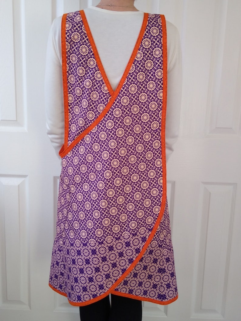 Japanese Cross Back Apron Lightweight Waxed Cotton Pinafore Etsy UK