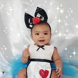 Alice in Wonderland Tutu Romper / Note: Headband and Accessories Not Included