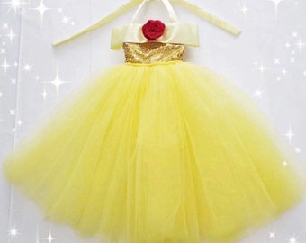 Beauty and the Beast Belle Inspired Tutu Gown Dress / Note: Headband and Accessories Not Included