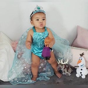 Frozen Elsa Inspired  Tutu Romper / Note: Cape, Headband and other Accessories Not Included