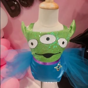 Toy Story Aliey Inspired Tutu Romper / Alien Costume / Toy Story Pizza Planet Dress. Note: Headband & Accessories Not Included