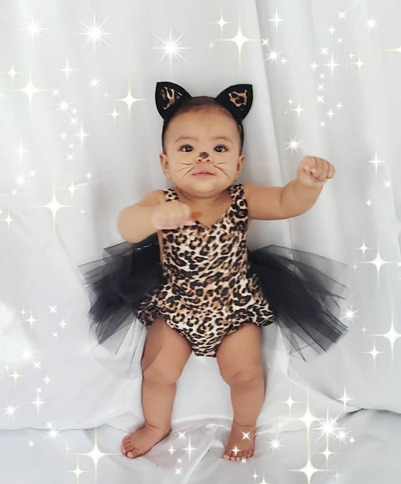 Leopard Print Tutu Romper / Tiger Print dress / Note: Headband and Accessories Not Included