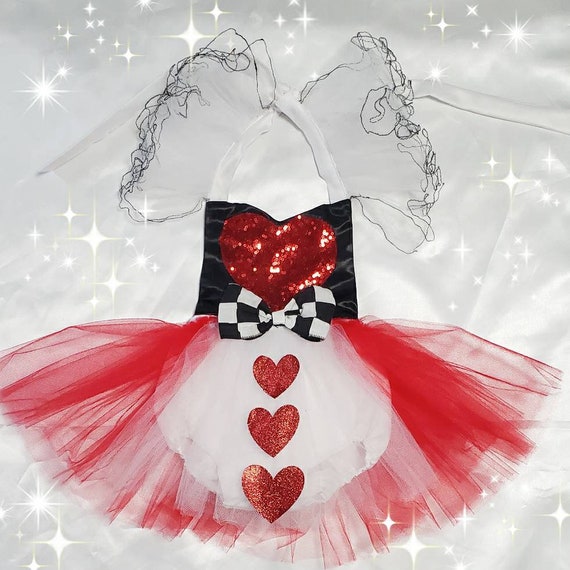 Queen of Hearts Inspired Costume / Baby Queen of Hearts / Note: Headband  and Accessories Not Included 