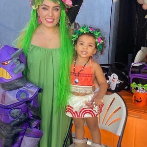 Moana Inspired Costume / Baby Moana/ Disney Moana Dress / Note: Headband and Accessories Not Included / Girl Santa /  Christmas Dress