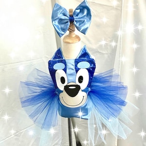Bluey Inspired Dress/ Bingo Inspired Birthday Dress/ Bluey costume/ Bingo costume /Note: Headband and Accessories Not Included