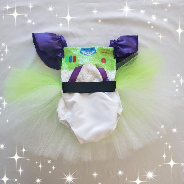 Toy Story Buzz Lightyear Inspired Romper /Buzz Lightyear Costume / Toy Story Buzz Lightyear Dress. Note:Headband & Accessories Not Included