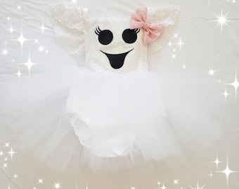 Girl Ghost Dress/cute ghost dress / Baby ghost costume /ghost dress / Note: Headband and Accessories Not Included