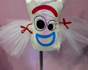 Toy Story Forky Inspired Tutu Romper /Forky Costume / Toy Story Forky Dress. Note: Headband & Accessories Not Included