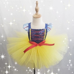Snow White Inspired Tutu Dress/Disney Snow White Dress/ Baby Snow White Inspire Costume/ Note:Headband & Accessories Not Included
