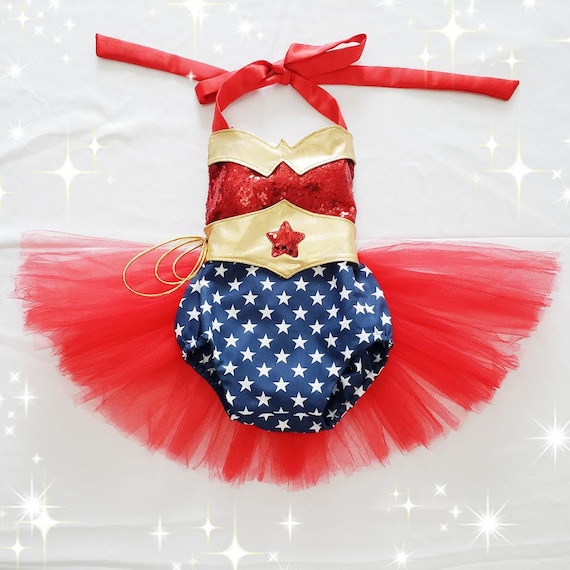 Wonder Woman Infant Bodysuit - Red 6 Months Officially Licensed Onesie