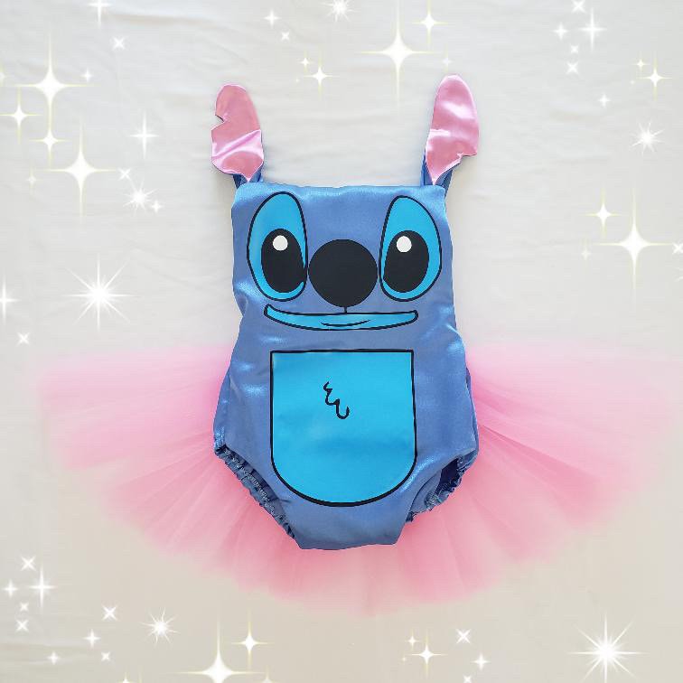 Blue Stitch And Pink Stitch Lilo Angel Slippers Animal Costume Shoes