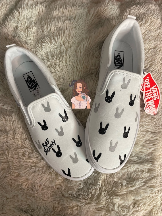 Bad Bunny Vans Vans Bad Bunny Reflective Vans Reflective Etsy