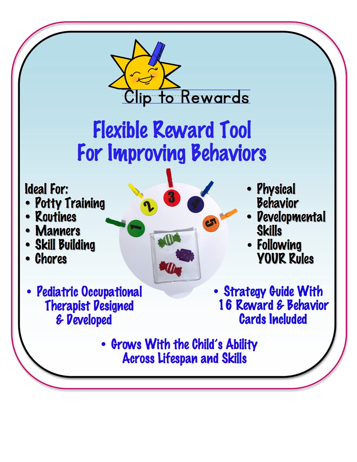 Homeschool Behavior Reward System Clip to Rewards Flexible Behavior