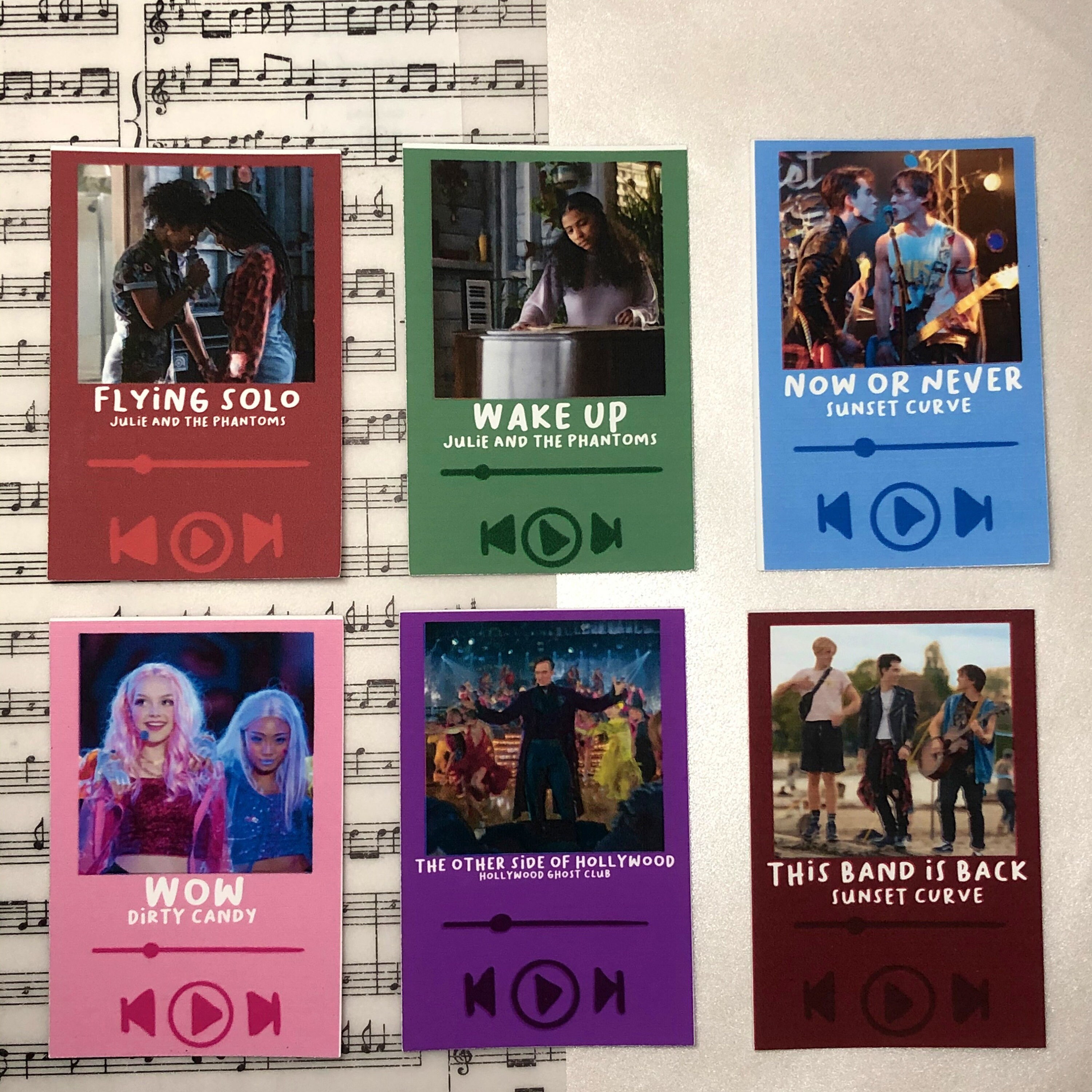 Julie and the phantoms song title with picture stickers Etsy