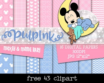 Fondo Minnie Bebe Etsy