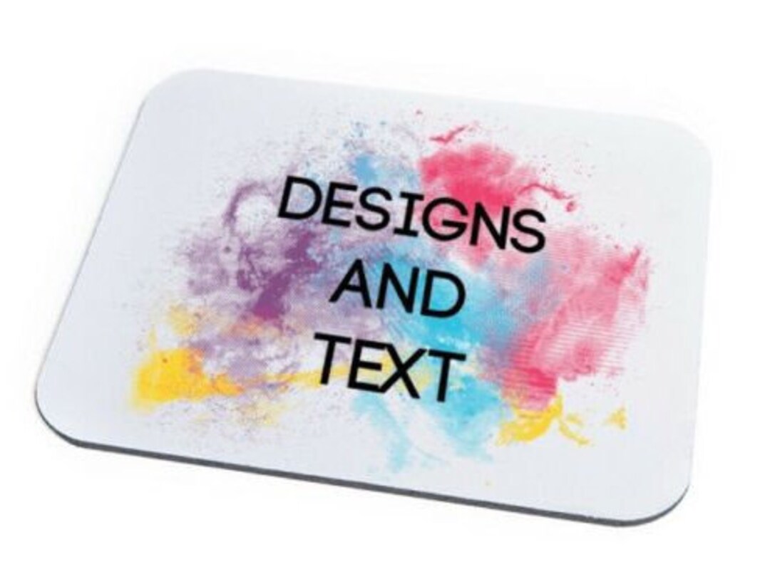 Personalised Mouse Pad Mouse Mat Add Your Own Design Text Logo or Photo