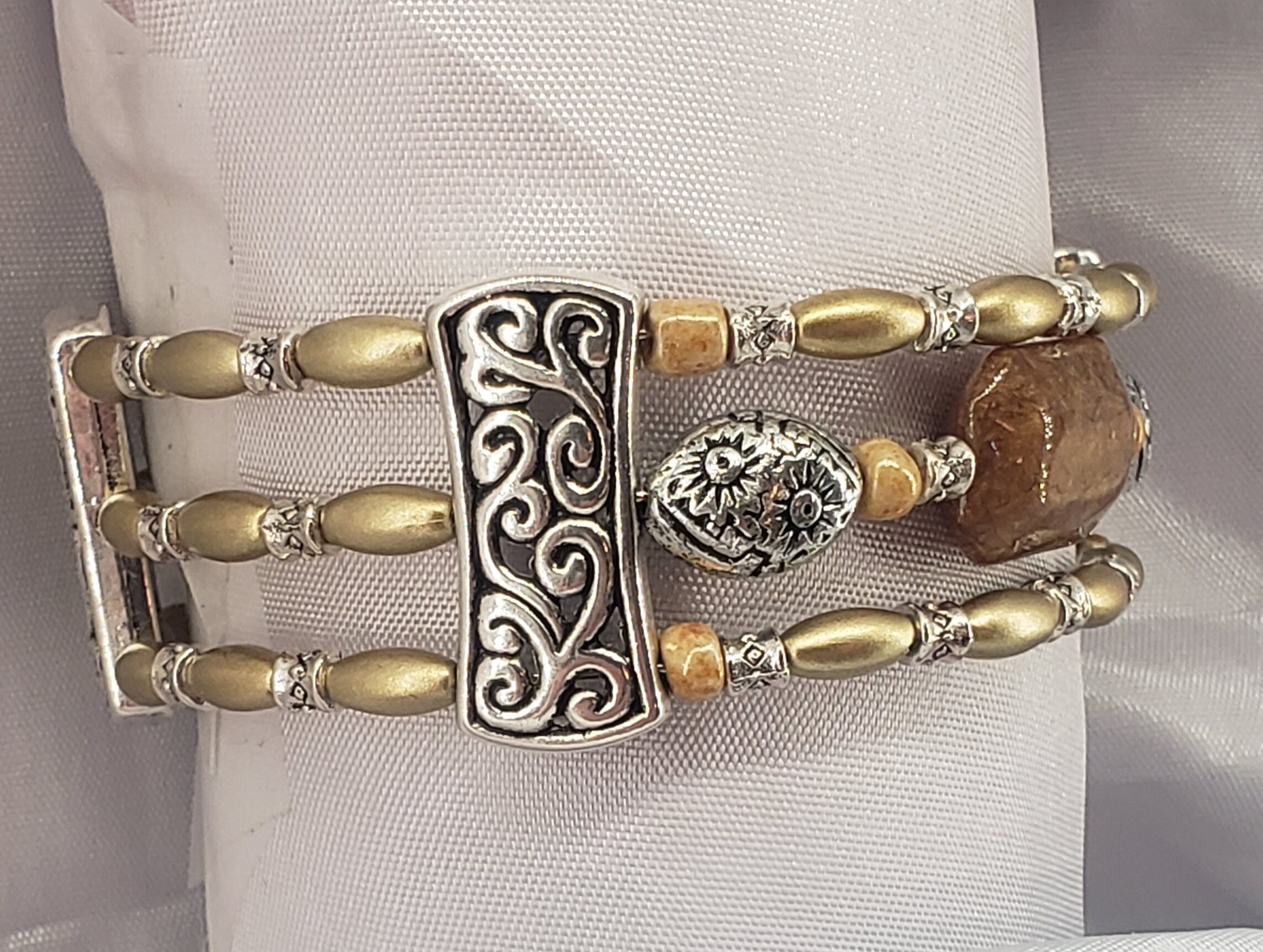 Western Style Beaded Bracelet Set Etsy