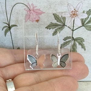 Silver 925 Butterfly Earring, Tiny Butterfly Minimalistic Jewellery, Cute Butterfly earrings, Simple Silver Butterfly earrings
