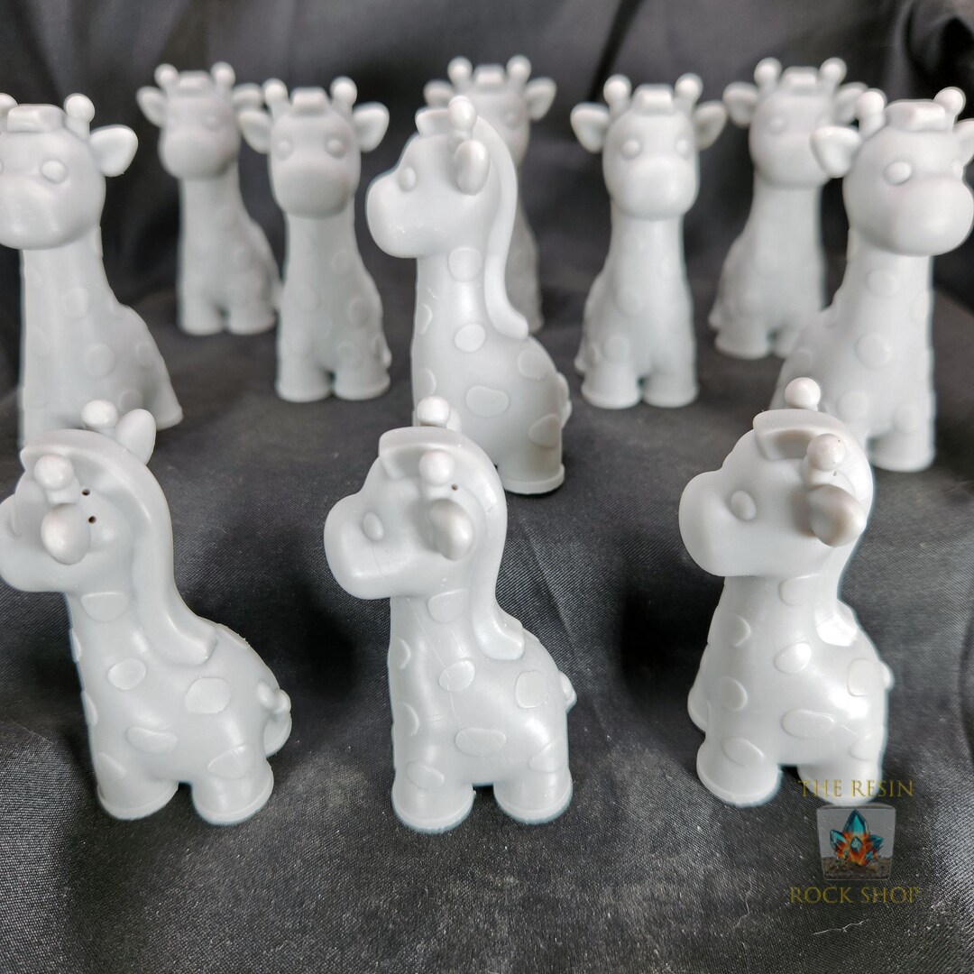 2.5-inch High Resolution 3D Printed Paintable Giraffe, Fun Craft ...